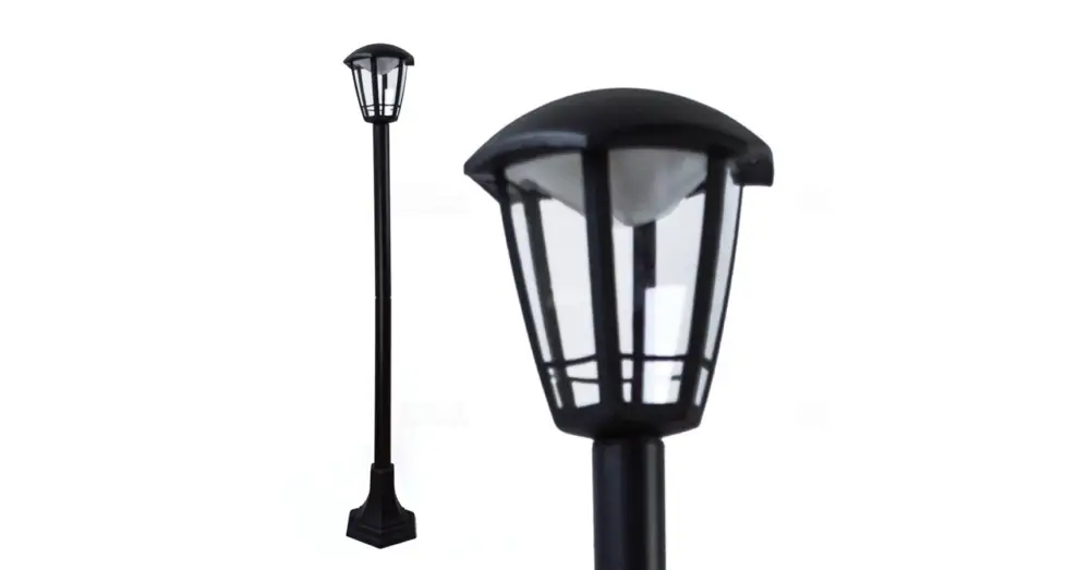 Nézd meg most LED kültéri kerti lámpa, álló, 8W, IP44, 1m, fekete