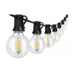 Vásárlói kedvenc LED fényfüzér 24V 10m 15x E12 2700K távirányítóval
