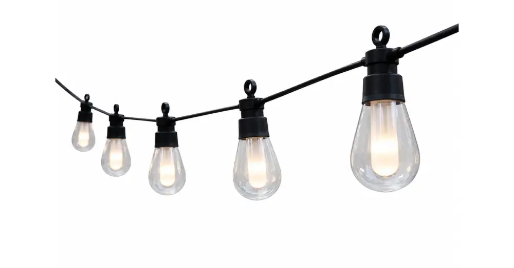Vedd meg online LED fényfüzér 24V 6,5m 10x LED 2700K könnycsepp alakú