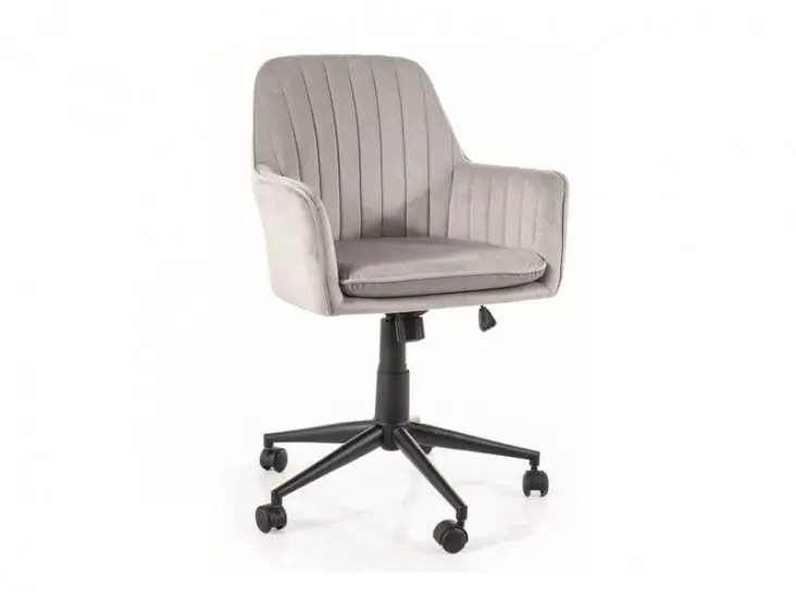 Prémium Q-886 Velvet forgószék világos szürke (Bluvel 03)