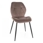 Biztonságos vásárlás Rick Velvet szék fekete láb/ cappuccino (Bluvel 38)