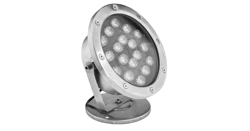 LED VÍZALATI SZÖKŐKŰT FÉNY 18W RGB, IP68 TÁVIRÁNYÍTÓVAL Prémium