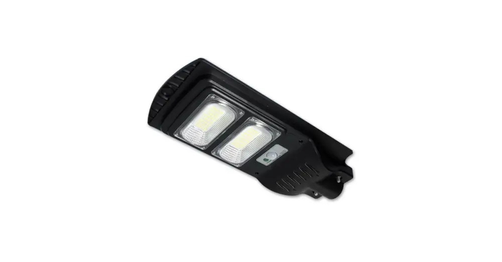 LED utcai napelemes lámpa 100W IP65 PIR 6000K távirányítóva Expressz kézbesítés