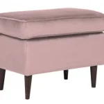 Utolsó esély Ron Velvet lábtartó antik rózsaszín bluvel 52 / wenge puff