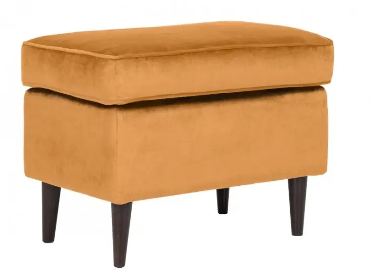 Árengedmény Ron Velvet lábtartó sárga bluvel 68 / wenge puff
