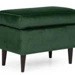 Ron Velvet lábtartó zöld bluvel 78 / wenge puff Outlet
