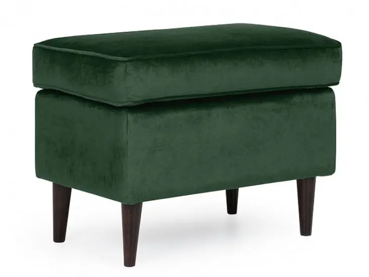 Ron Velvet lábtartó zöld bluvel 78 / wenge puff Outlet