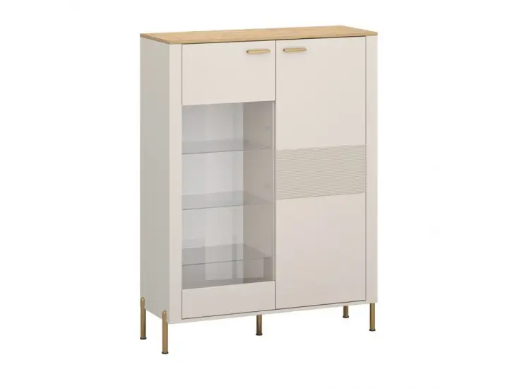 Ruben WN1D1W alacsony vitrin kőtölgy/ kasmír Outlet