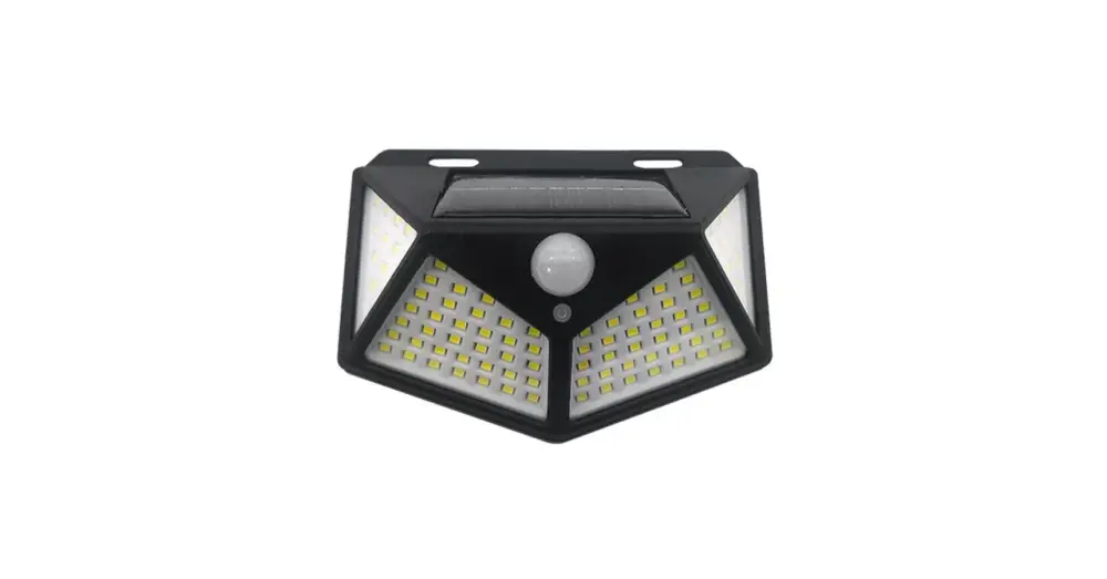 LED napelemes lámpa 100xSMD mozgás- és szürkületérzékelő Expressz szállítás