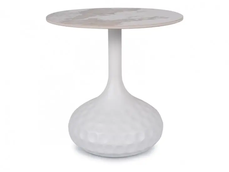 Salo B asztalka D50x49 fehér Biztonságos vásárlás