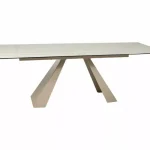 Expressz szállítás Salvadore Ceramic 160(240)*90 bővíthető étkező asztal travertin bézs/ kasmír
