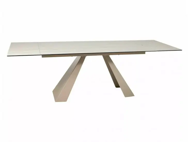 Expressz szállítás Salvadore Ceramic 160(240)*90 bővíthető étkező asztal travertin bézs/ kasmír