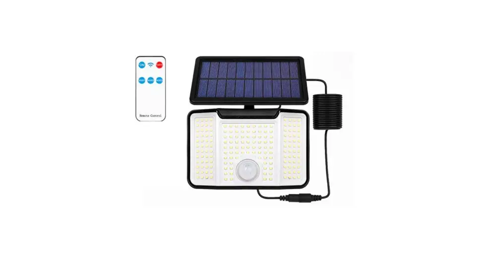 Bestseller Napelemes LED reflektor 172xSMD PIR távirányítóval