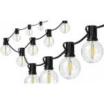 Napelemes LED girland 15m 15x E12 2700K távirányítóval Alacsony ár