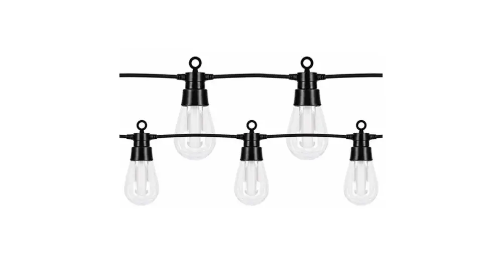 Napelemes LED girland 6,5m 10x LED G50 lángefekt Ne maradj le