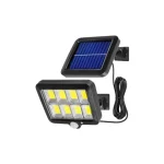 Napelemes LED reflektor IP44 8xCOB mozgásérzékelő Újdonság
