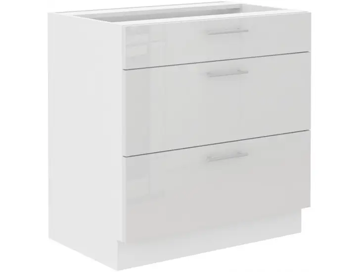 Expressz szállítás Niki 41 konyha 80 D 3S BB prémium box fényes fehér