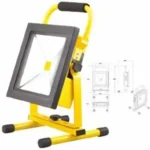 Árengedmény LED Reflektor akkumulátoros hordozható SLIM 30W 1800lm 12VDC IP65 4000K