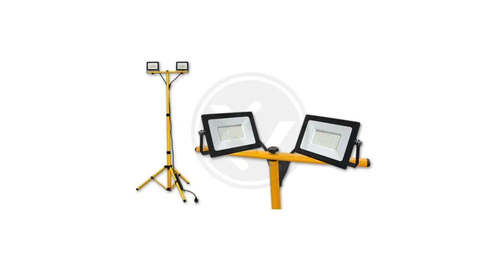 Tiga LED SMD reflektor állvány 2x30W 5500K készlet Akciós ár