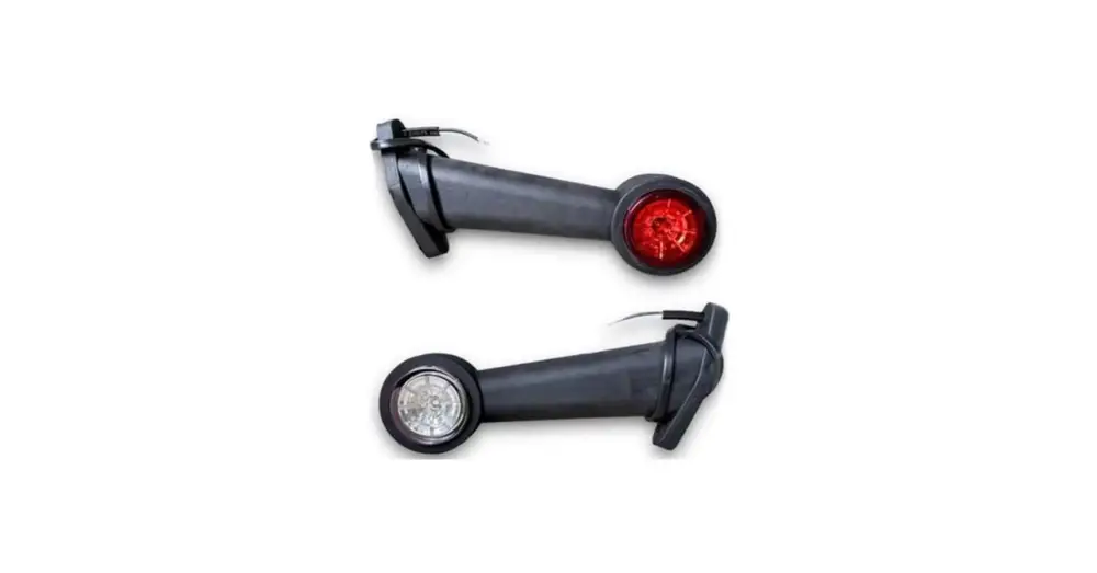 LED jelzőlámpa 12-24V fehér + piros 2 db Legjobb ár