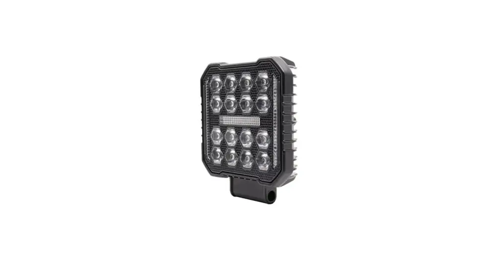 LED munkalámpa 10-60V 50W 16LED6000K és figyelmeztetősárga Szezonális akció