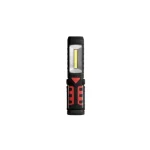 Szezonális akció 3 az 1-ben LED zseblámpa 3W COB + 1W LED, újratölthető akkuval