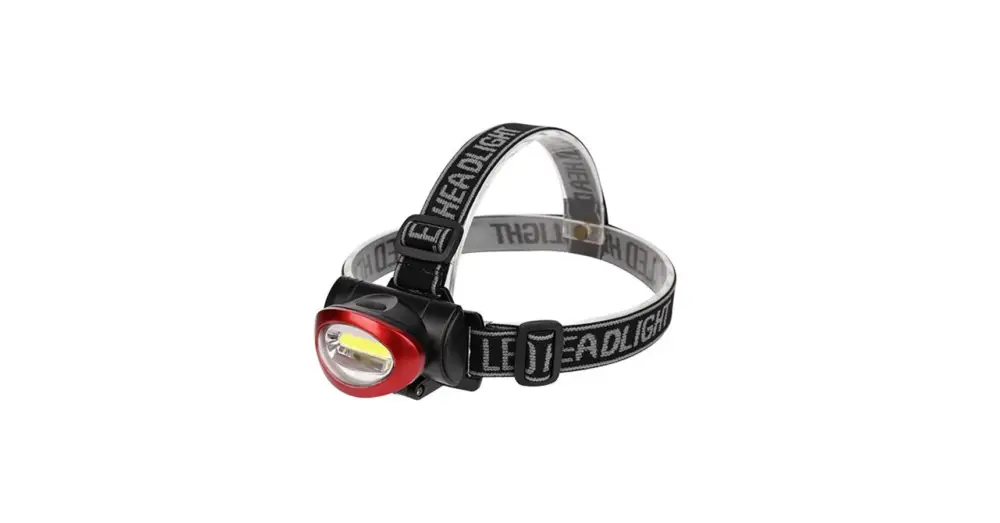 LED Fejlámpa 3W COB 3xAAA Azonnal elérhető
