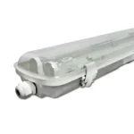 Üres lámpatest vízálló IP65 led fénycsőnek120cm 2x36W Átlátszó Újdonság