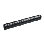Azonnali szállítás Linda LED sínlámpa, 1 fázisú, 60cm, 24W, 4000K, fekete