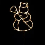 HOME KID507BWW hóember ablakdísz, 35 db melegfehér LED, időzítő, elemes, beltéri kivitel KID507BWW Outlet
