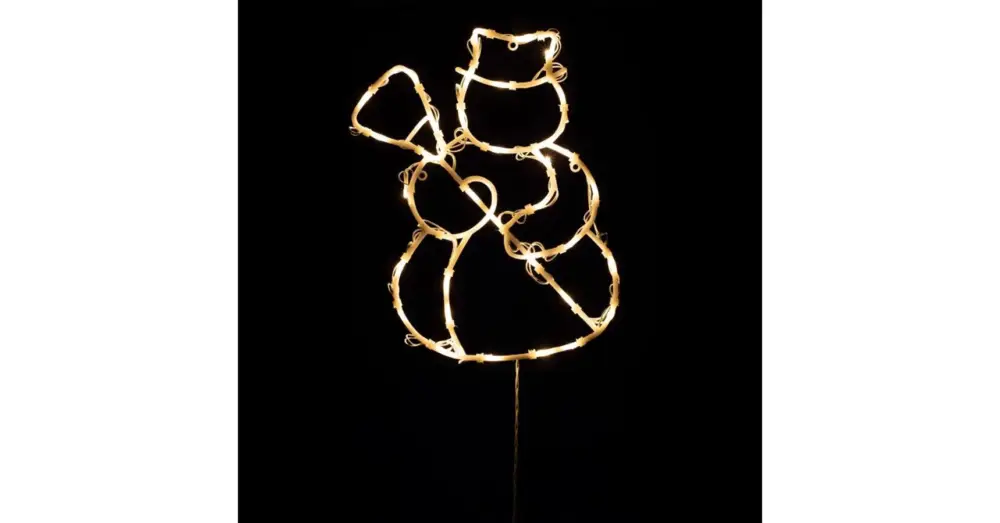 HOME KID507BWW hóember ablakdísz, 35 db melegfehér LED, időzítő, elemes, beltéri kivitel KID507BWW Outlet