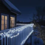 HOME KSIW100WH sorolható fényfüzér, 10 méter , 100db hidegfehér LED, fehér vezeték, kül- és beltéri kivitel KSIW100WH Gyors kiszállítás