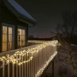 HOME KSIW100WW sorolható fényfüzér, 10 méter , 100db melegfehér LED, fehér vezeték, kül- és beltéri kivitel KSIW100WW Szuper ajánlat