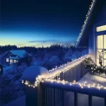 HOME KSIW200WH sorolható fényfüzér, 20 méter , 200db hidegfehér LED, fehér vezeték, kül- és beltéri kivitel KSIW200WH Különleges ajánlat