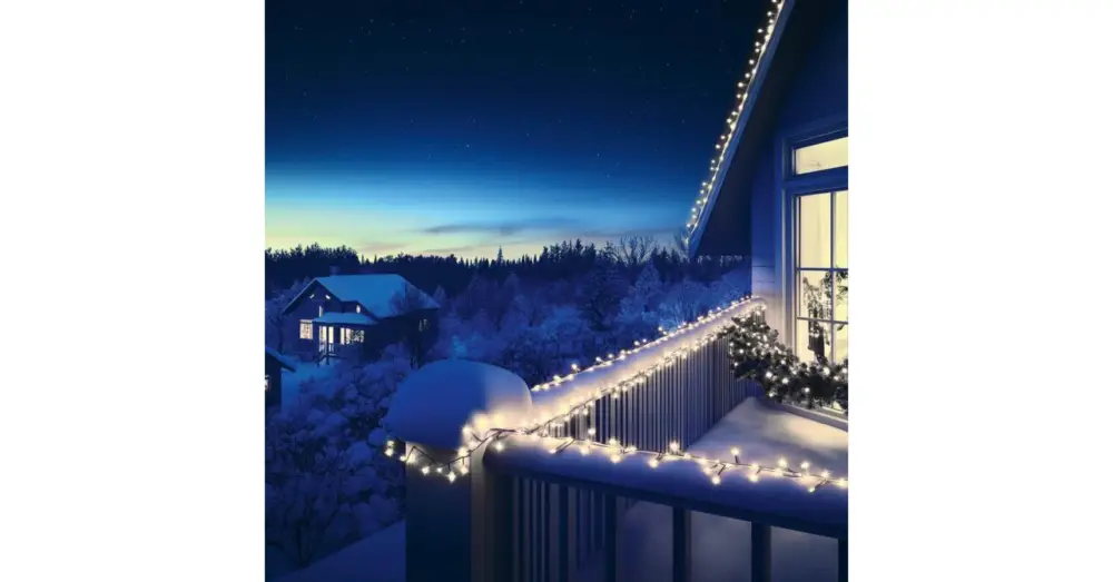 HOME KSIW200WH sorolható fényfüzér, 20 méter , 200db hidegfehér LED, fehér vezeték, kül- és beltéri kivitel KSIW200WH Különleges ajánlat