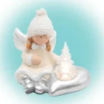 Home KDC 13 LED-es kerámia angyal figura, 1 db LED, fenyőfa KDC 13 Utolsó esély