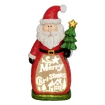 Home KDC 48 LED-es kerámia Mikulás figura, LED világítás KDC 48 Kedvezményes ár