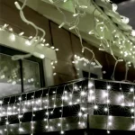 LED-es fényfüggöny, 150 db hidegfehér LED KKF 158/WH Gyors szállítás
