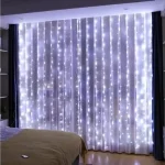 LED függöny USB 5V 300 LED 3x3m, távirányító 6500K Legjobb ár