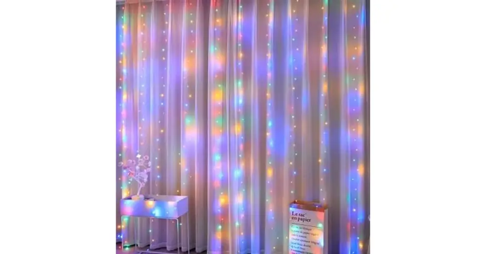 Biztonságos vásárlás USB LED függöny 5V 300 LED 3x3m RGB távirányító