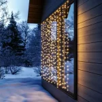 HOME KAF400DWW DOT LED-es fényfüggöny, 400 db melegfehér DOT LED, 2x2m, 8 program, ismétlődő időzítés, hálózati tápellátás, kül- és beltéri kivitel KAF400DWW Prémium