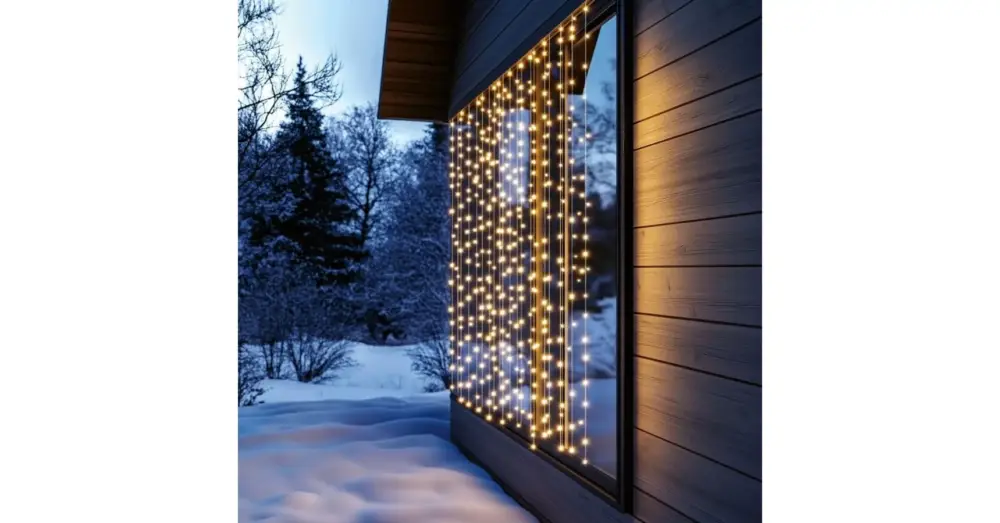 HOME KAF400DWW DOT LED-es fényfüggöny, 400 db melegfehér DOT LED, 2x2m, 8 program, ismétlődő időzítés, hálózati tápellátás, kül- és beltéri kivitel KAF400DWW Prémium