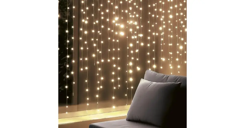 HOME KIN168DWW DOT LED-es fényfüggöny, 168 db melegfehér DOT LED, állófényű, átlátszó vezeték, 12x14 LED, beltéri adapteres kivitel KIN168DWW Biztonságos vásárlás