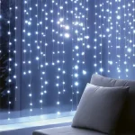 HOME KIN168DWH DOT LED-es fényfüggöny, 168 db hidegfehér DOT LED, állófényű, átlátszó vezeték, 12x14 LED, beltéri adapteres kivitel KIN168DWH Alacsony ár