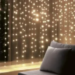 HOME KIN126DWW DOT LED-es fényfüggöny, 0,9 m, 126 db melegfehér DOT LED, állófényű, hálózati tápellátás, beltéri kivitel KIN126DWW Expressz szállítás