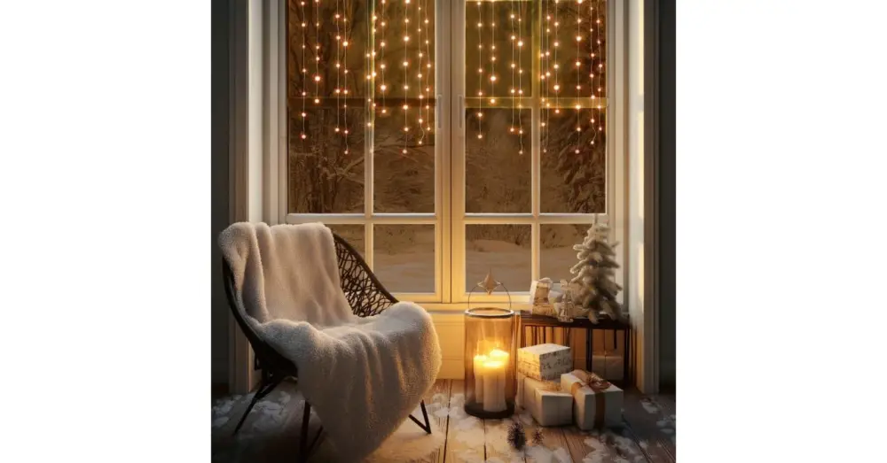 HOME KAF50DLEDWW DOT LED-es fényfüggöny, 50db melegfehér DOT LED, 81cm, állófényű, adapteres tápellátás, beltéri kivitel KAF50DLEDWW Biztonságos fizetés