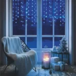 Kihagyhatatlan ajánlat HOME KAF50DLEDWH DOT LED-es fényfüggöny, 50db hidegfehér DOT LED, 81cm, állófényű, adapteres tápellátás, beltéri kivitel KAF50DLEDWH