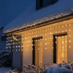 HOME KKF300D5M LED-es sziporkázó fényfüggöny, 300 db melegfehér DOT LED, átlátszó vezeték, hálózati adapter, kül- és beltéri kivitel KKF300D5M Csak ma