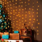 Azonnal elérhető Home KIN 126C/WW LED-es fényfüggöny, 0,9x1,4 m / 126 db melegfehér LED, fehér vezeték, állófényű, hálózati adapter, beltéri kivitel KIN 126C/WW
