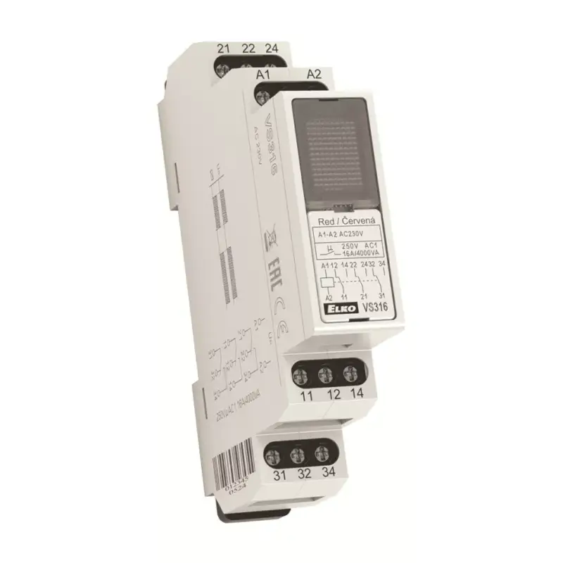 Legnépszerűbb VS316 AC230V - fehér - Segédrelé